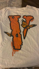 Vlone Juice WRLD Butterfly T-Shirt White - Image 2