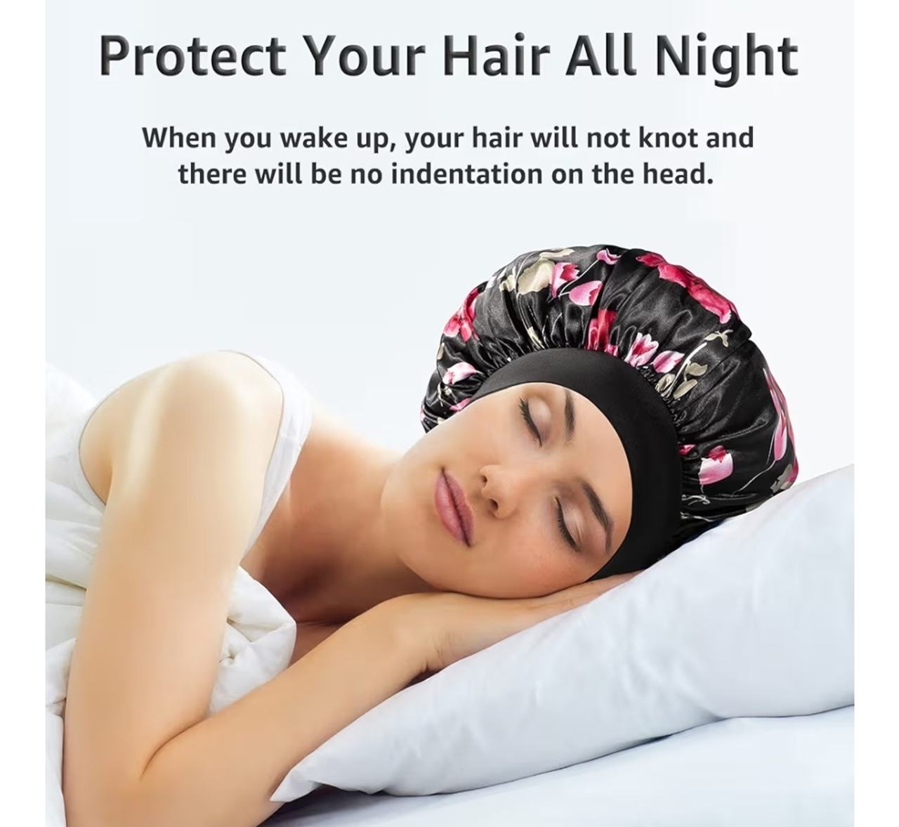 3 pack - Satin Hair Bonnet for Sleeping