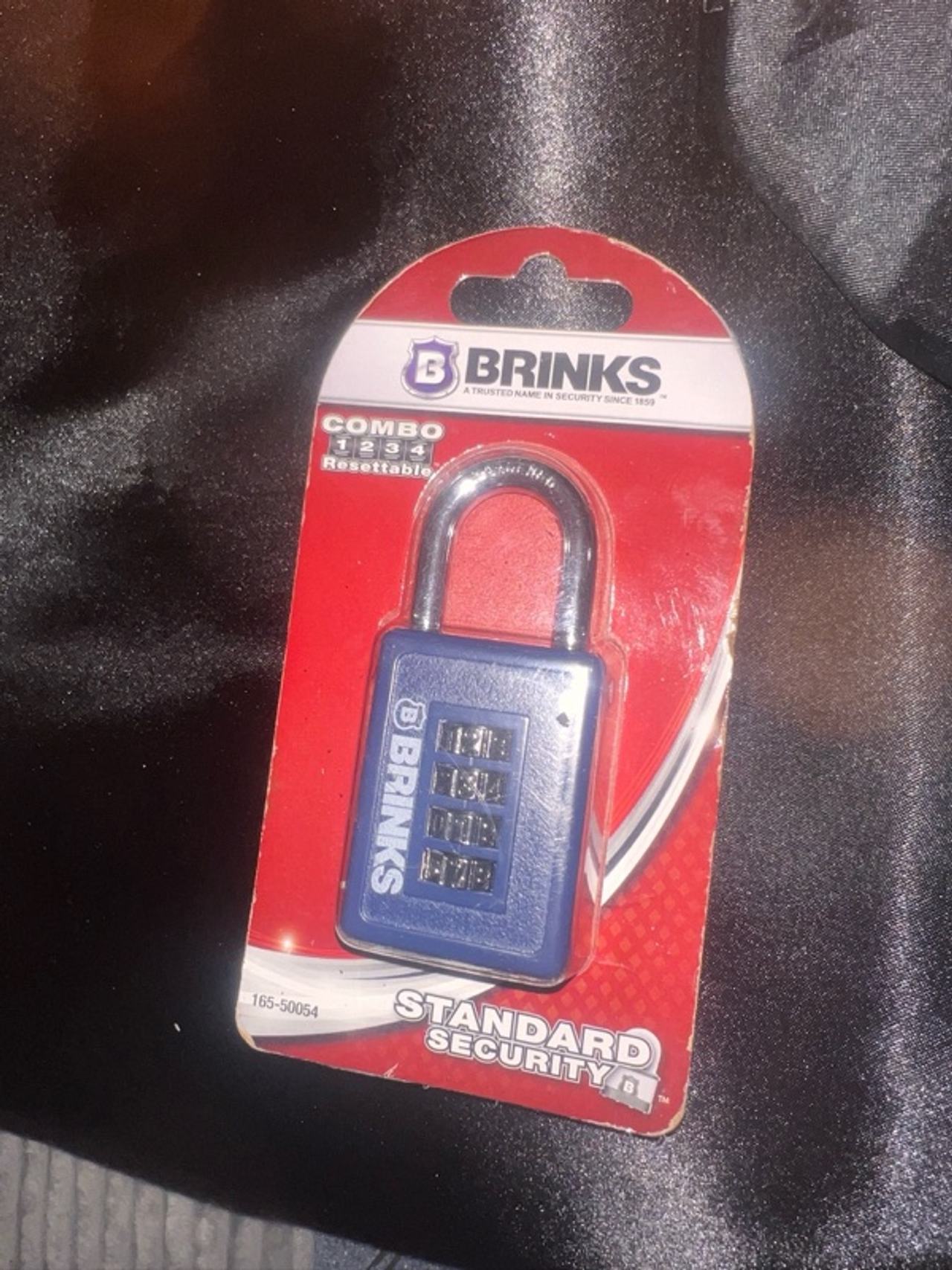 Brinks 40mm Zinc Diecast 4-Dial Resettable Padlock