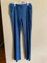 Blue Straight Leg Athletic Pants with Seahorse Logo size large - Image 1