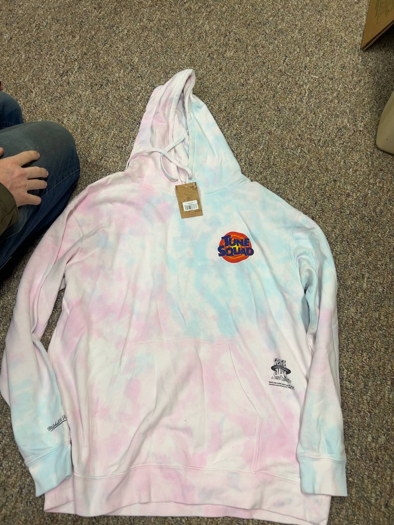 2XL Mitchell & Ness Space Jam: A New Legacy Tie‑Dye Hoodie