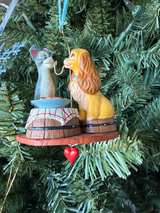 Disney Lady and the Tramp Spaghetti Supper Christmas Ornament - Image 2