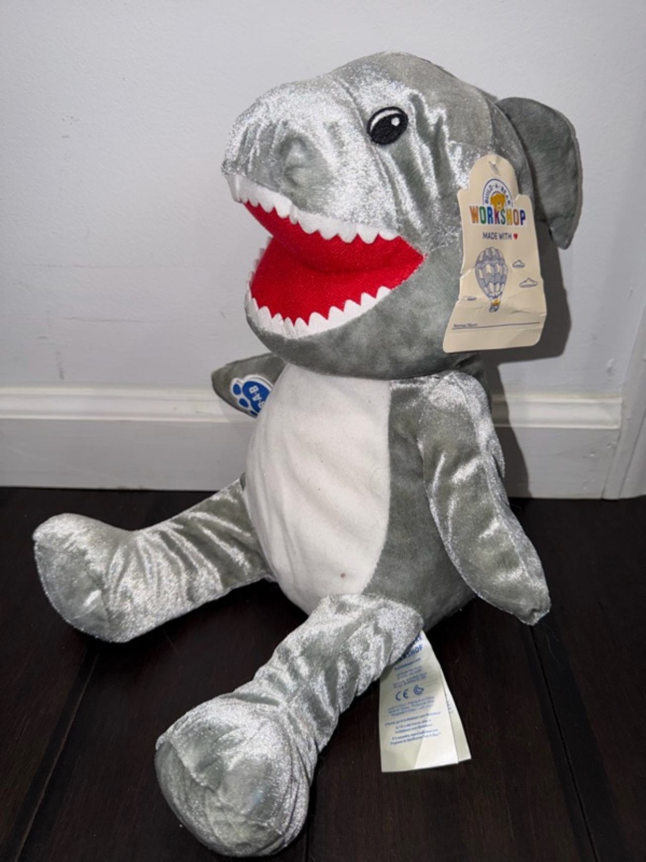 Build-A-Bear Toothy Shark Plush New