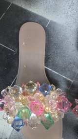 Beaded Jelly Slide Sandals - Image 3