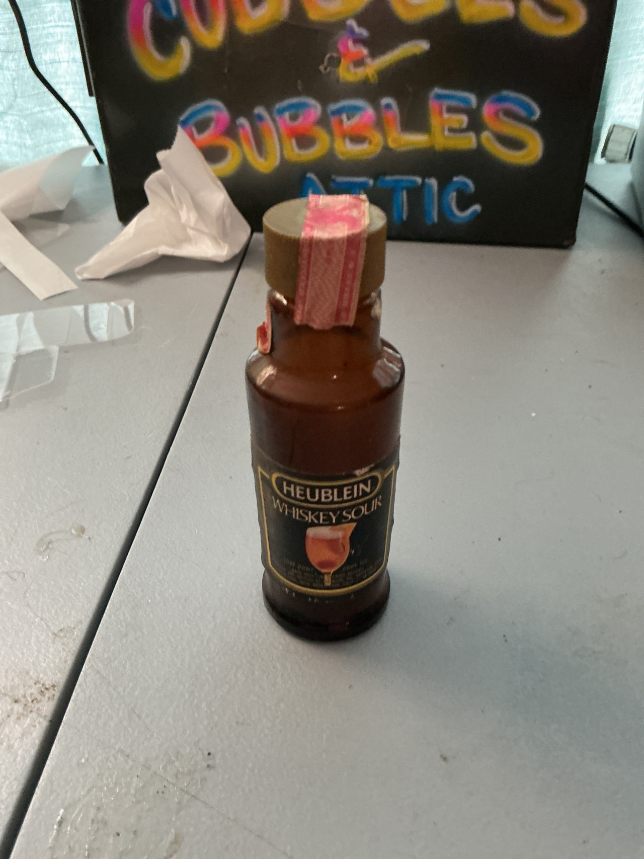 Heublein Whiskey Sour Miniature Bottle