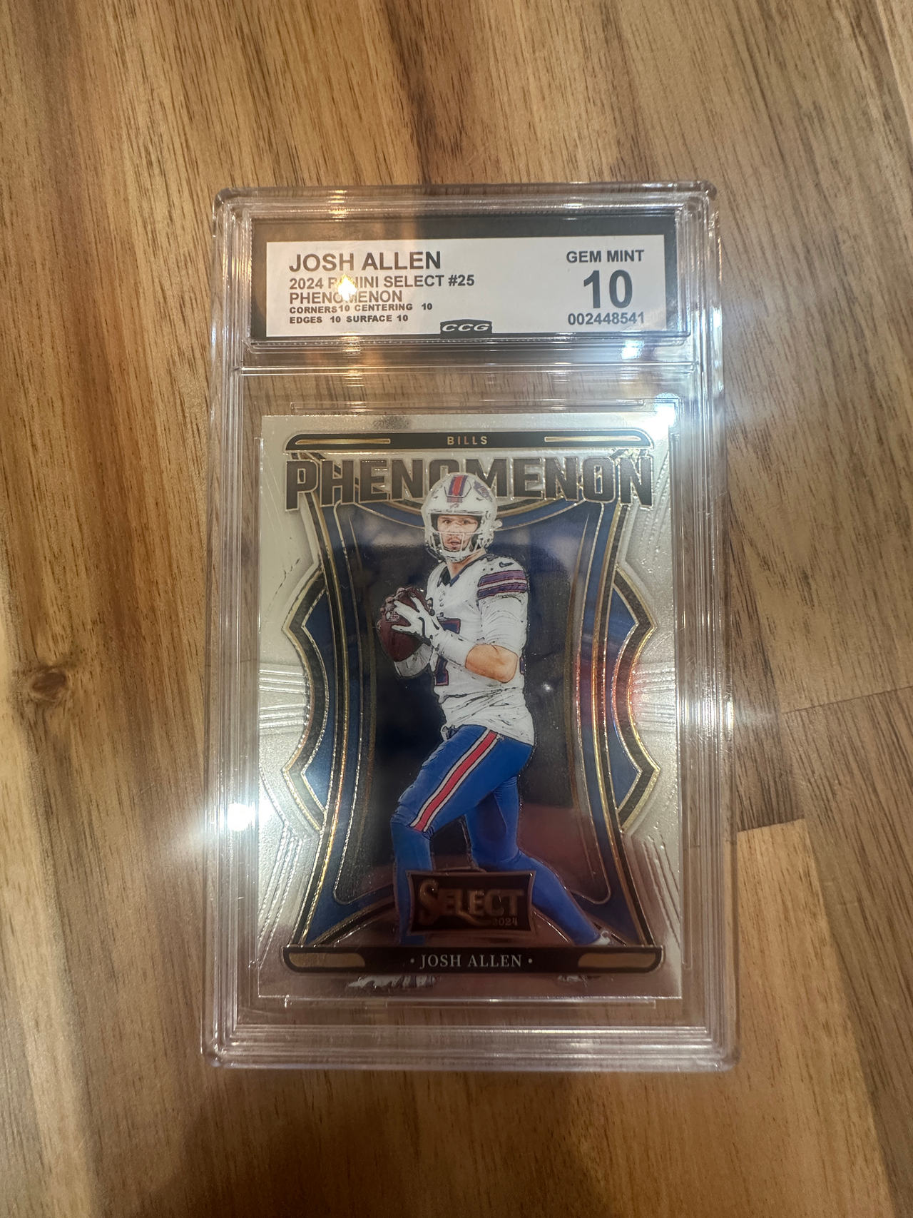2024 Panini Select Josh Allen Phenomenon #25 CCG 10