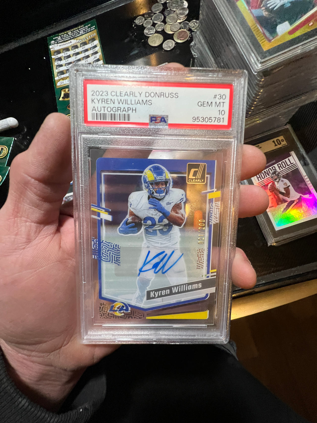 2023 Clearly Donruss Kyren Williams Autograph #30 PSA 10
