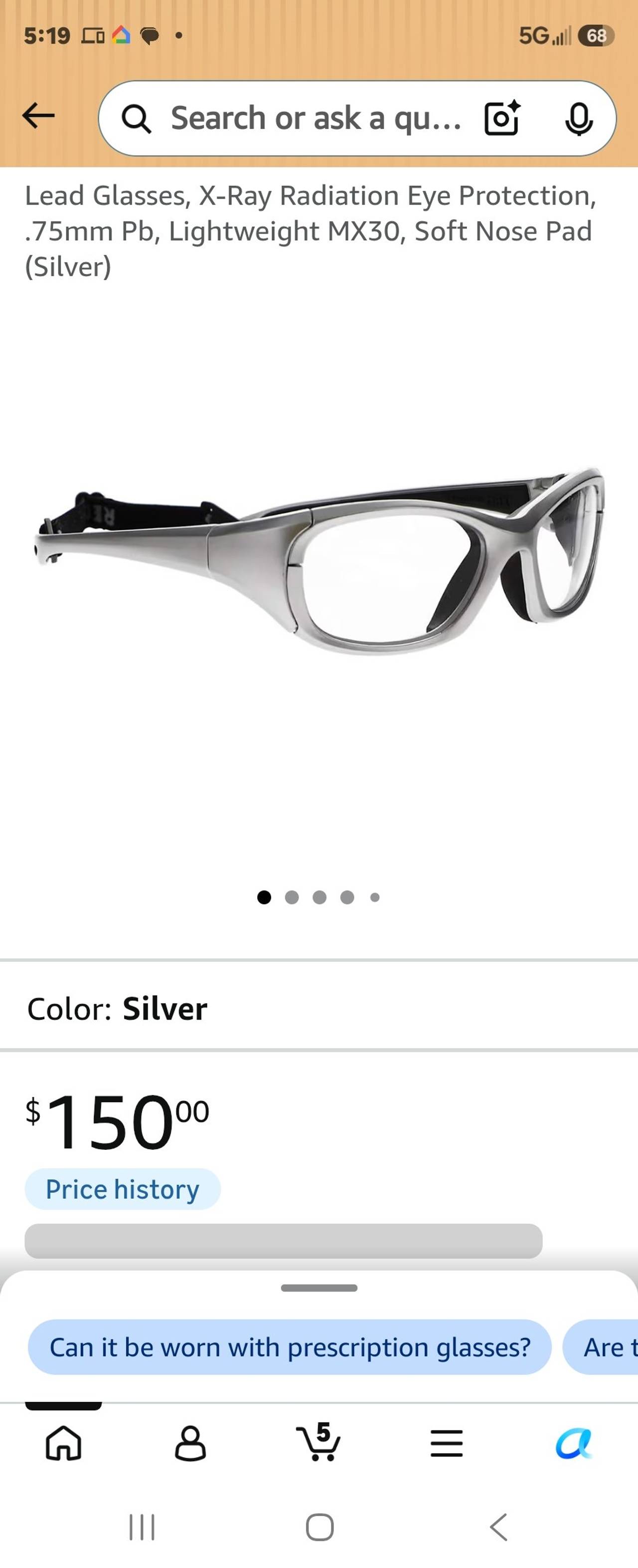 MX30 X-Ray Radiation Protection Lead Glasses