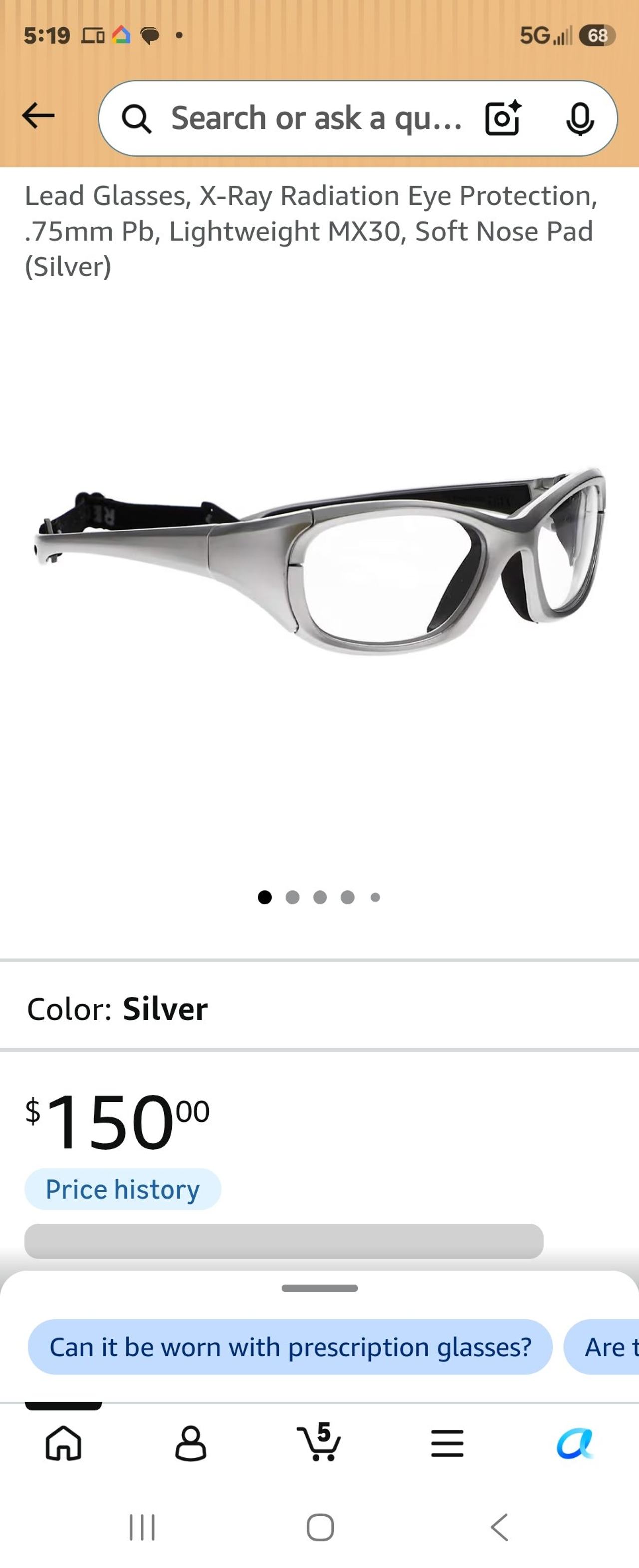 MX30 X-Ray Radiation Protection Lead Glasses