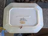Vintage Blue and White Octagonal Ceramic Platter - Image 3