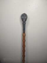 Vintage Carved Head w/Bamboo Folk Art Very Unique and One of a Kind - Image 3