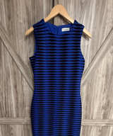 Women’s Calvin Klein Sleeveless Geometric Pattern Sheath Dress size 4P - Image 1
