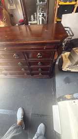 Traditional 12-Drawer Wooden Dresser. Need a couple knobs - Image 4