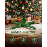 360° Rotating Christmas Tree Stand, Up to 7.5ft, 90lb Artificial Christmas Tree - Image 7
