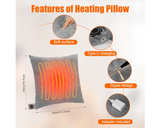 Heated Pillow for Lumbar Support, Heating Lumbar Support Pillow for Office Chair - Image 4