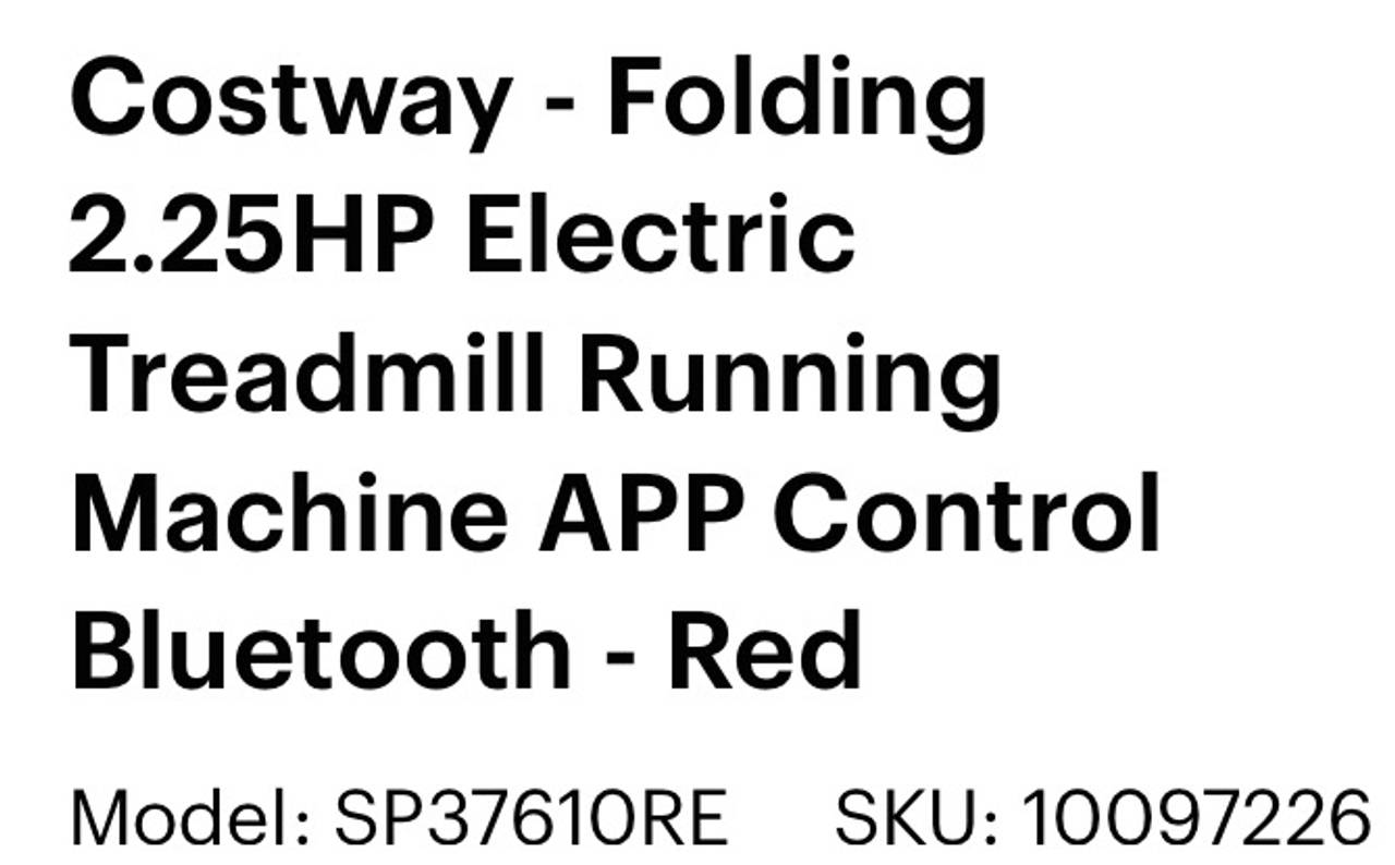 Costway 2.25HP Folding Electric Treadmill with App Control - Red
