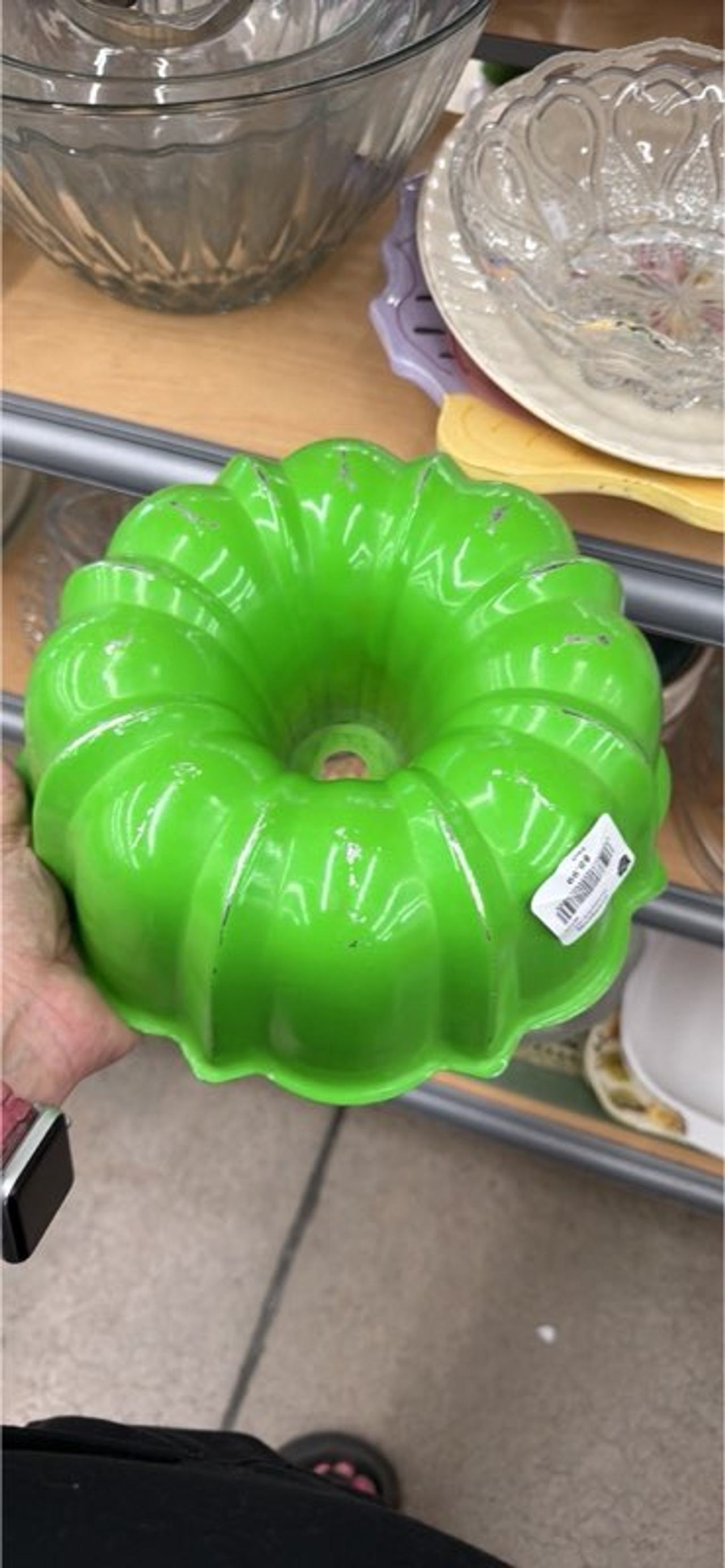 Vintage Nordic Ware Lime Green Bundt Pan