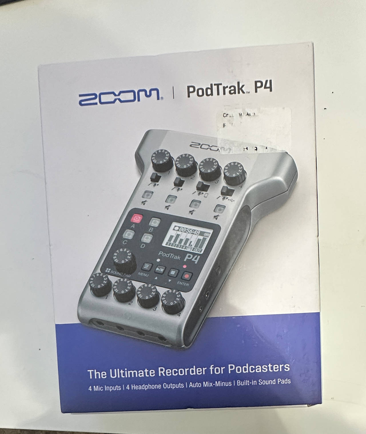 Zoom PodTrak P4 Portable Multitrack Podcast Recorder
