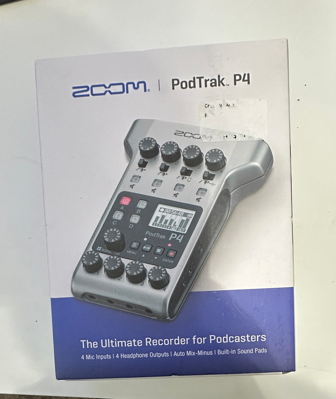 Zoom PodTrak P4 Portable Multitrack Podcast Recorder