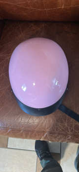 CAN Motorcycle Duckbill Half Helmet - Pink, Size Large - Image 3