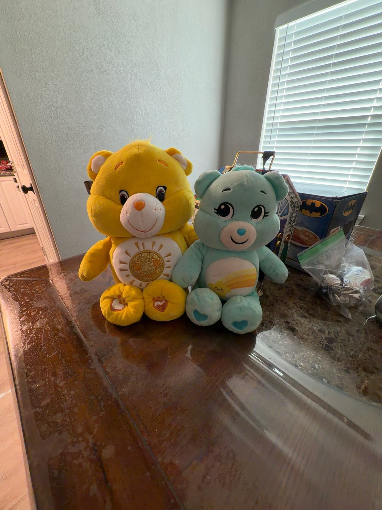Care Bears Funshine Bear 9" Bean Plush Glitter Belly