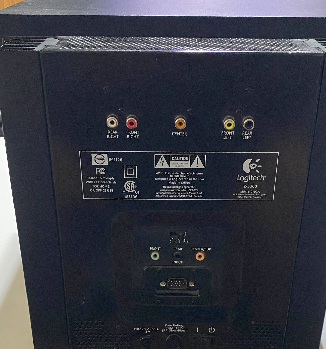 Logitech Z-5300 THX Certified Powered Subwoofer