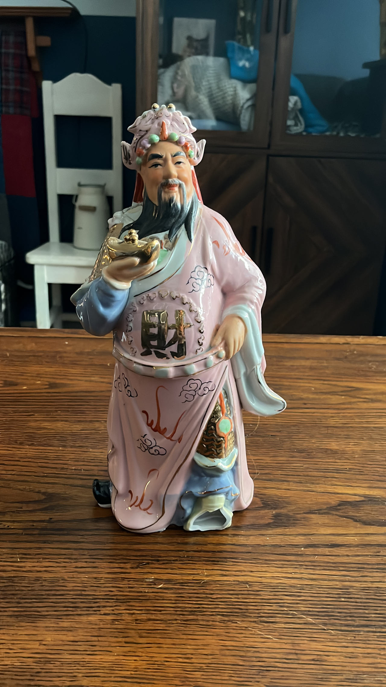 Chinese Porcelain Cai Shen God of Wealth Statue
