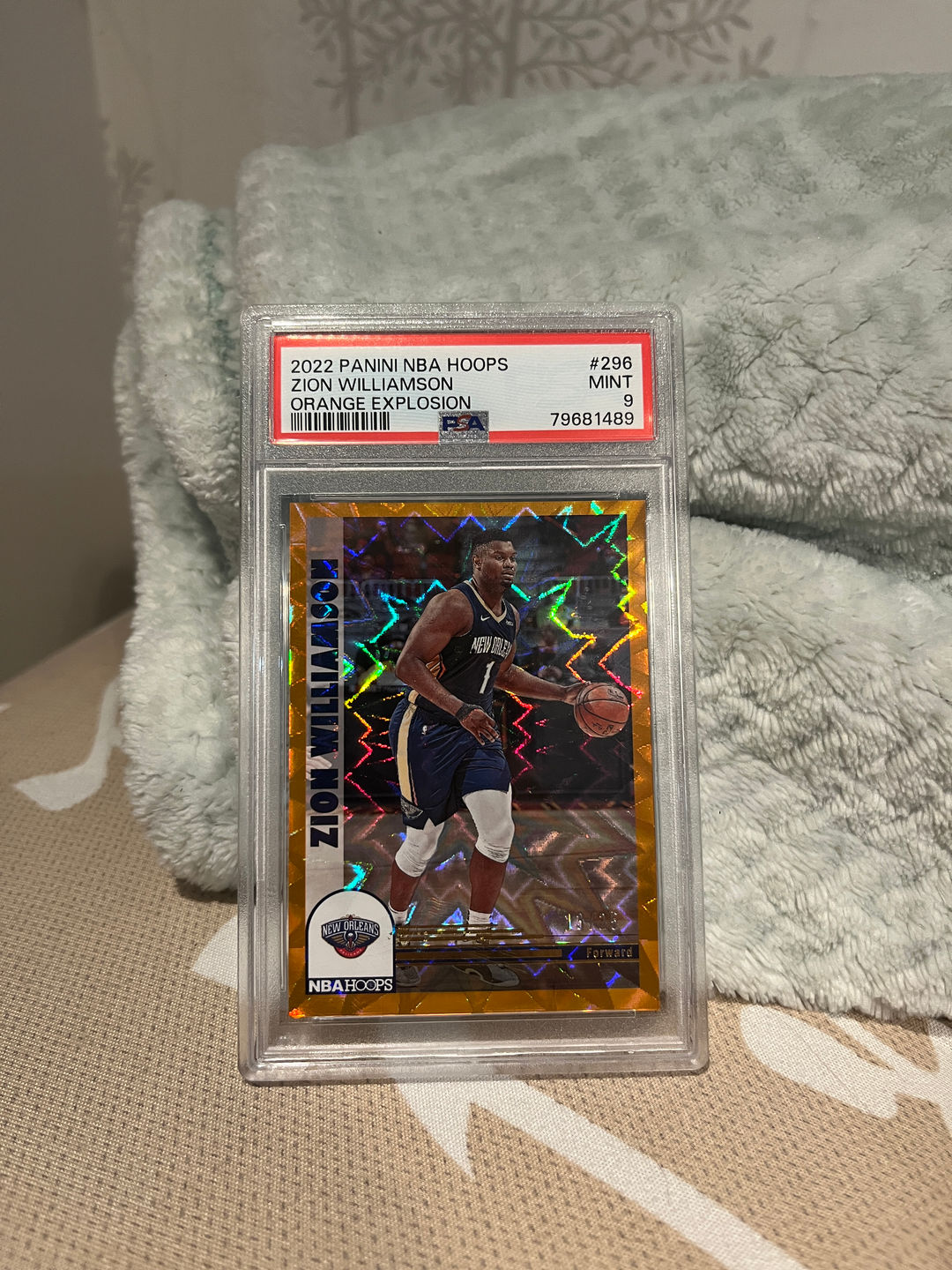 2022 Panini NBA Hoops Zion Williamson Orange Explosion 13/25