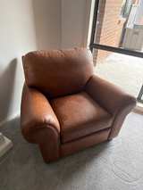 GENUINE LEATHER LOUNGE SUITE – 3 PIECES – PRISTINE CONDITION - Image 2