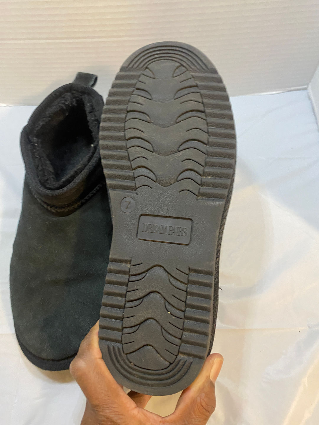 DREAM PAIRS Women's Winter Slip-On Ankle Booties