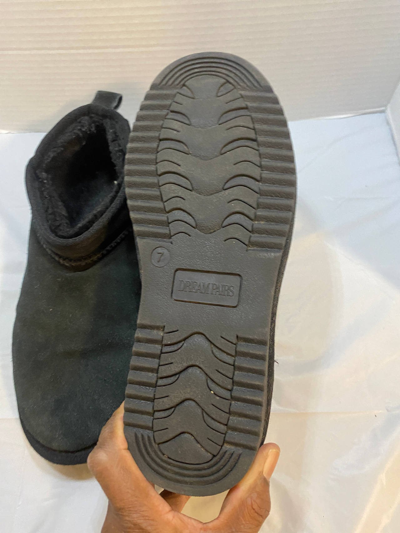 DREAM PAIRS Women's Winter Slip-On Ankle Booties