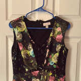 Lovely by Adrienne Vittadini Floral Lace Panel Dress Size 8 - Image 1