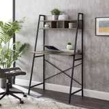 Ladder Desk by Walker Edison 72” x 36” - Gray Wash - Image 1