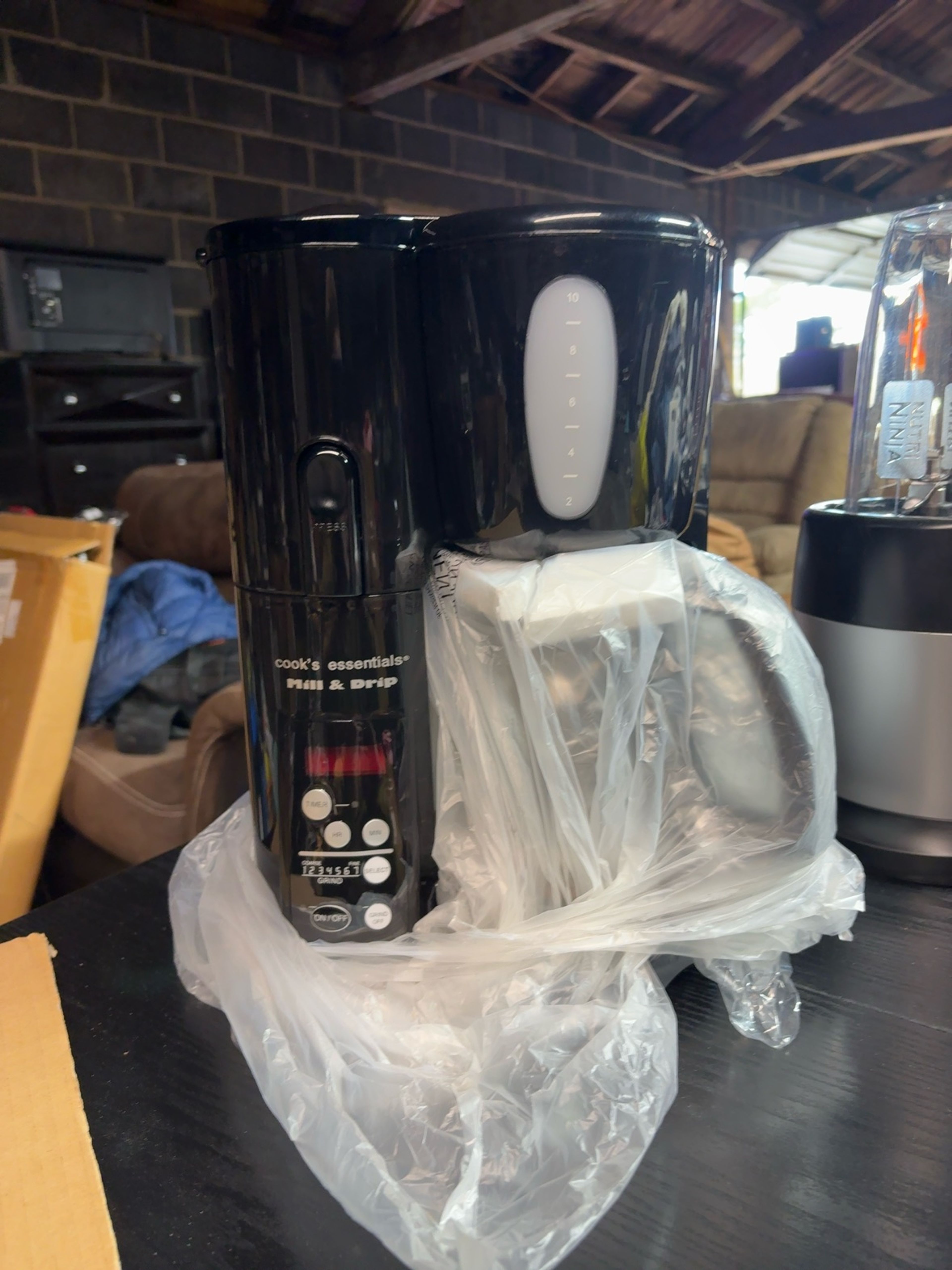 ☕ Cook’s Essentials Mill & Drip Coffee Maker — Built-In Grinder