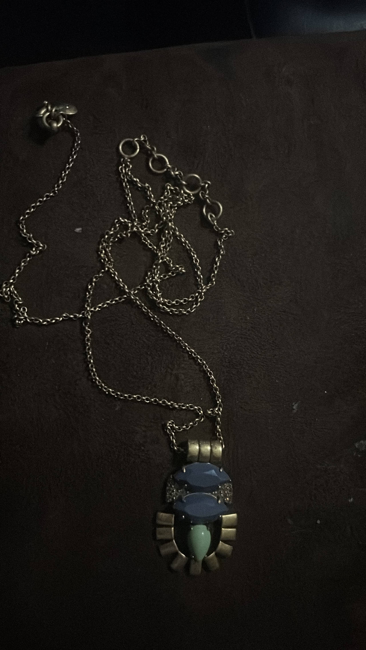 J.Crew Geometric Stone Pendant Necklace