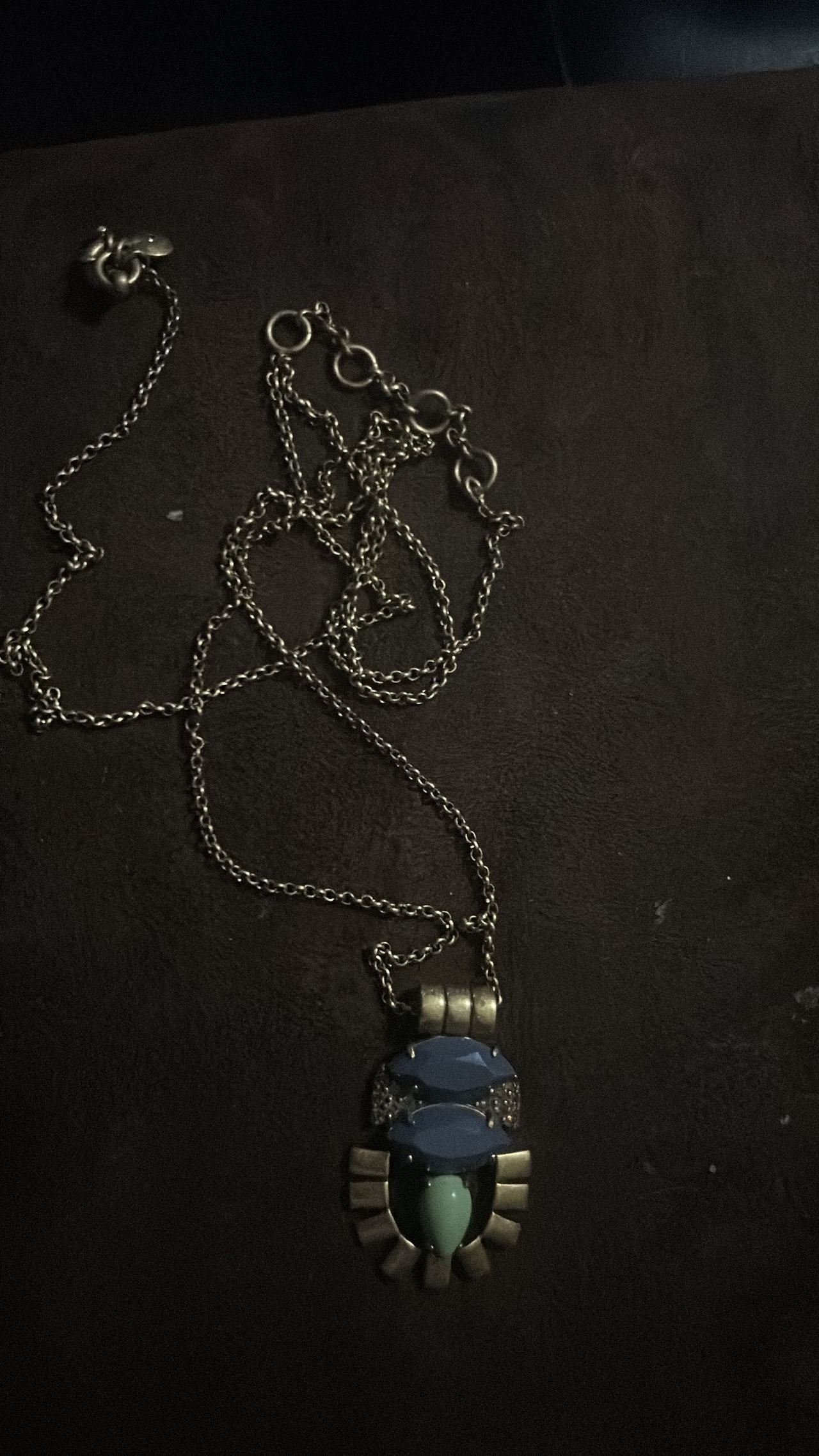J.Crew Geometric Stone Pendant Necklace