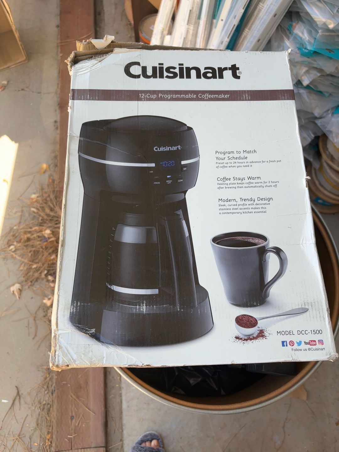 Cuisinart 12-Cup Programmable Coffee Maker Black
