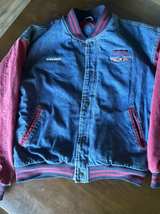 Boeing 777 Vintage Denim Varsity Jacket - Image 4