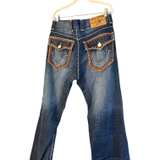 True Religion Ricky Super T Leather Trim Studded Jeans - Image 6