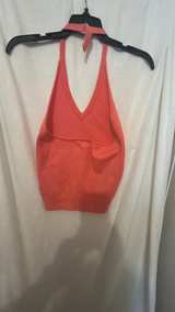 J.Crew Coral Knit V-Neck Halter Top - Image 4