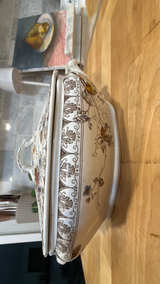 Antique Alfred Meakin Rosalind Pattern Parisian Granite Tureen - Image 3