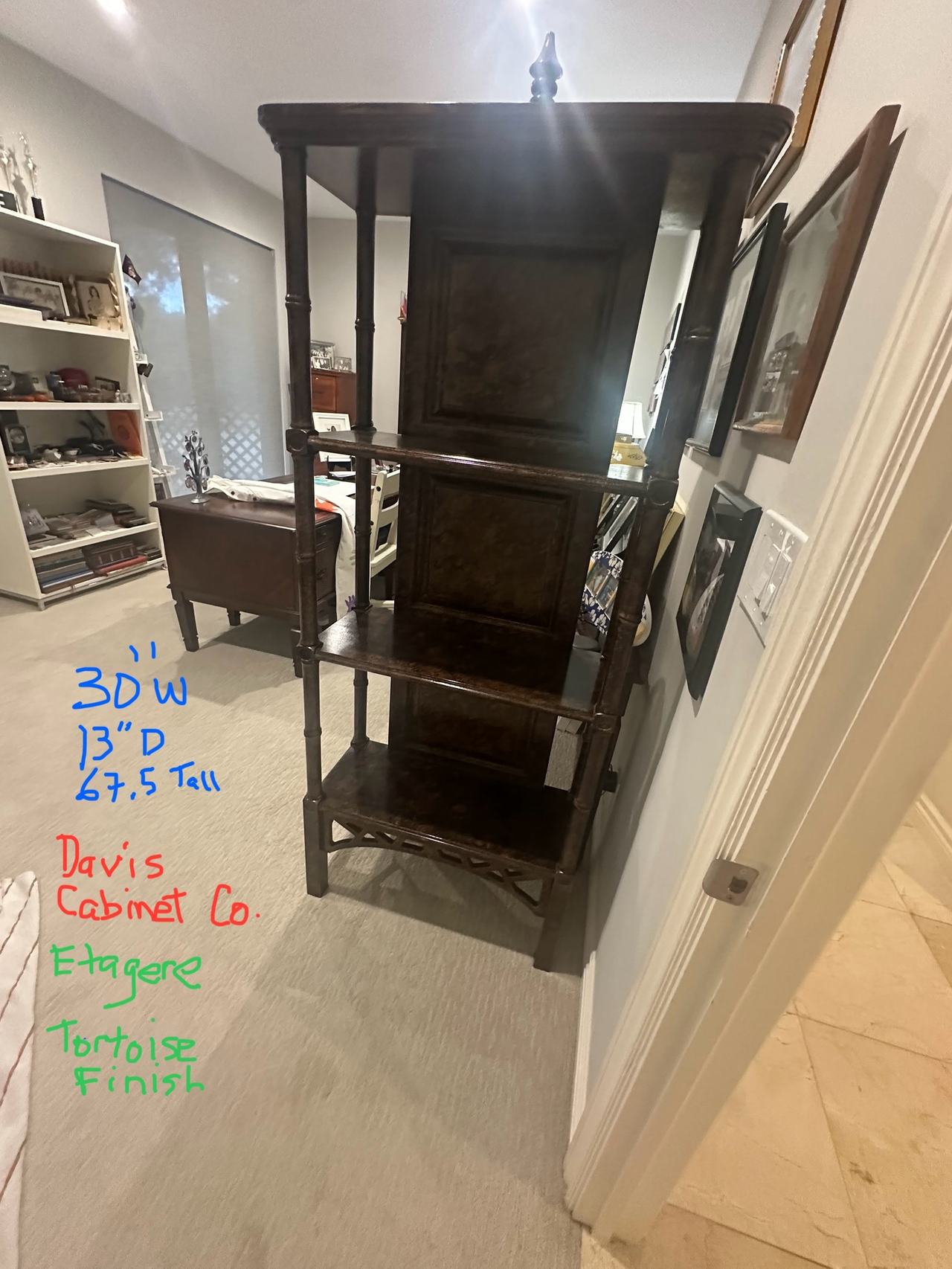 Davis Cabinet Co. Etagere
