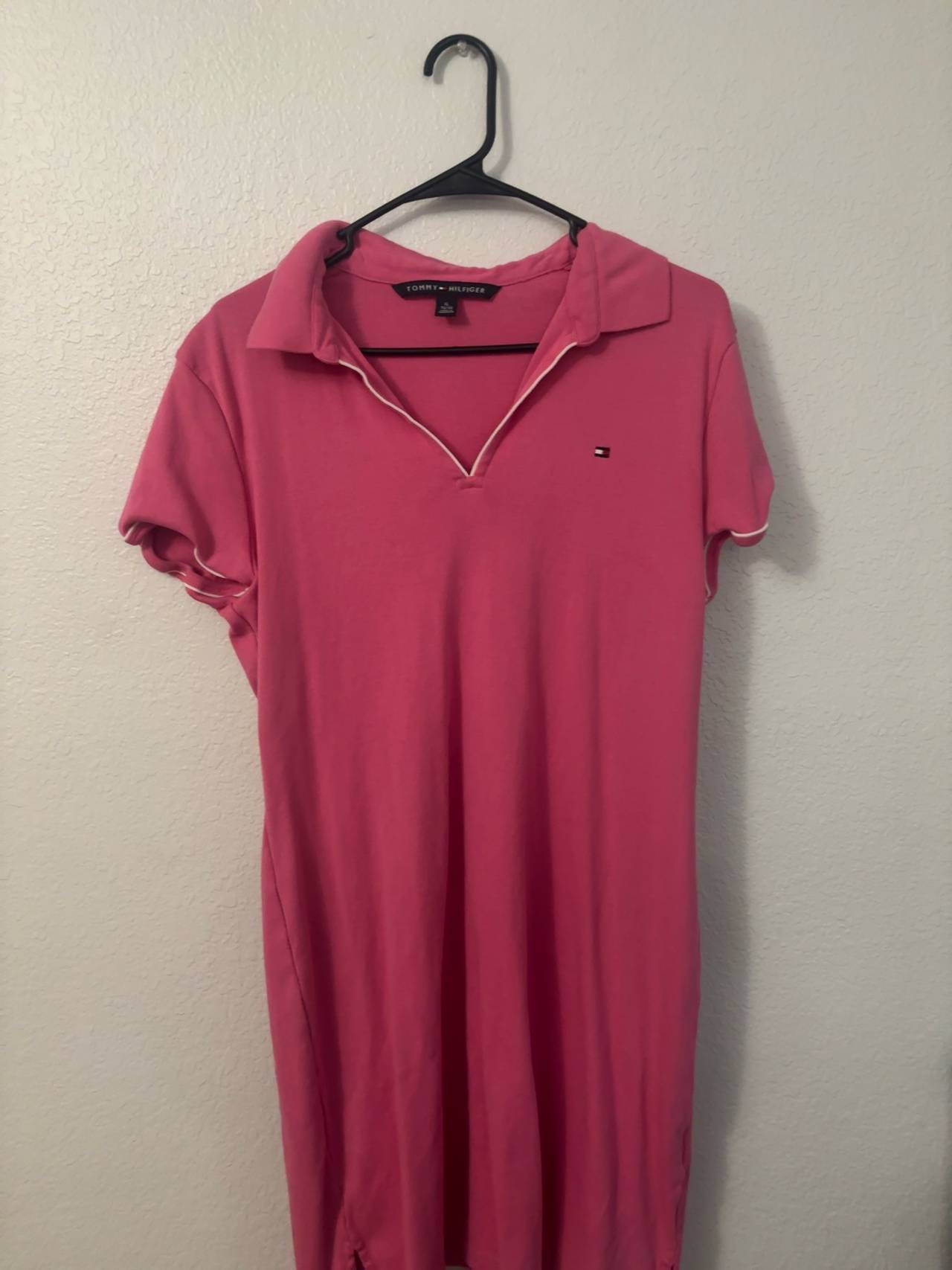 Tommy Hilfiger Pink Short Sleeve Polo Dress