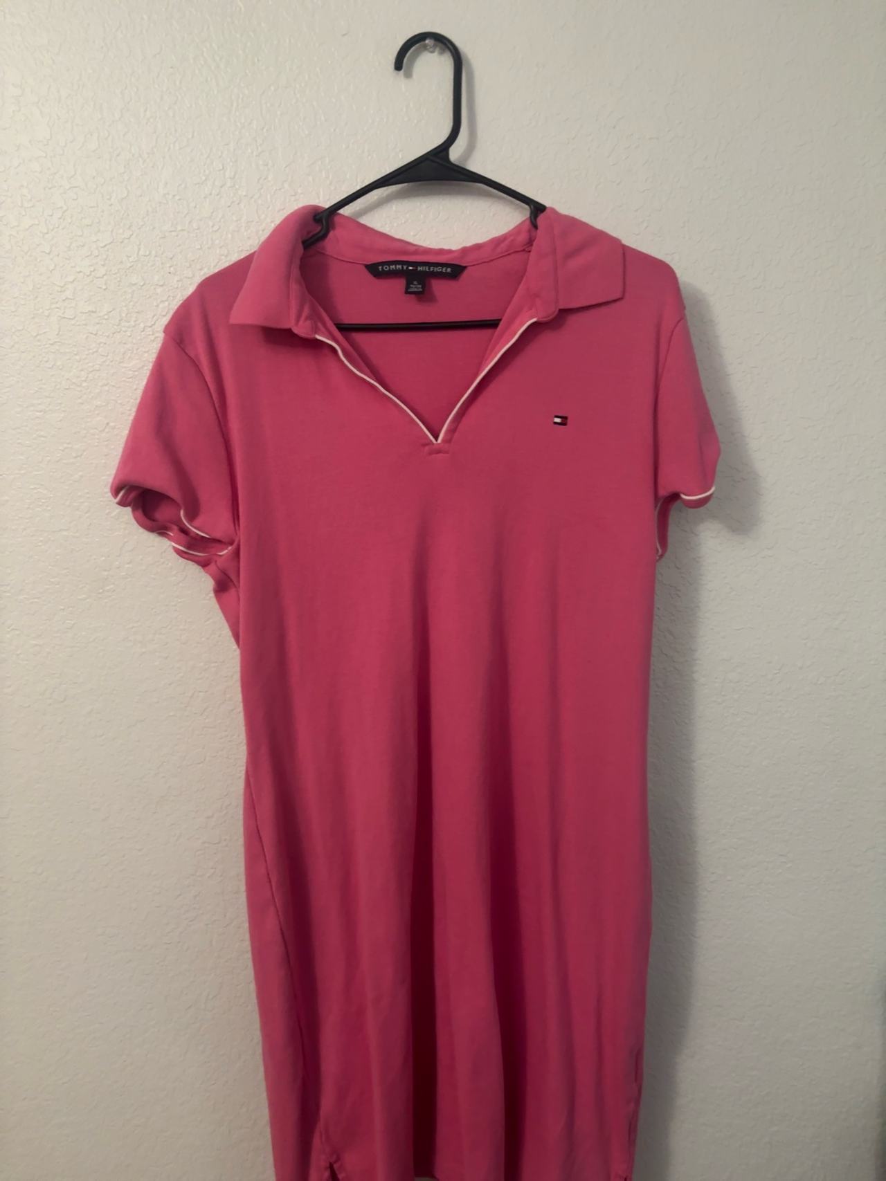Tommy Hilfiger Pink Short Sleeve Polo Dress