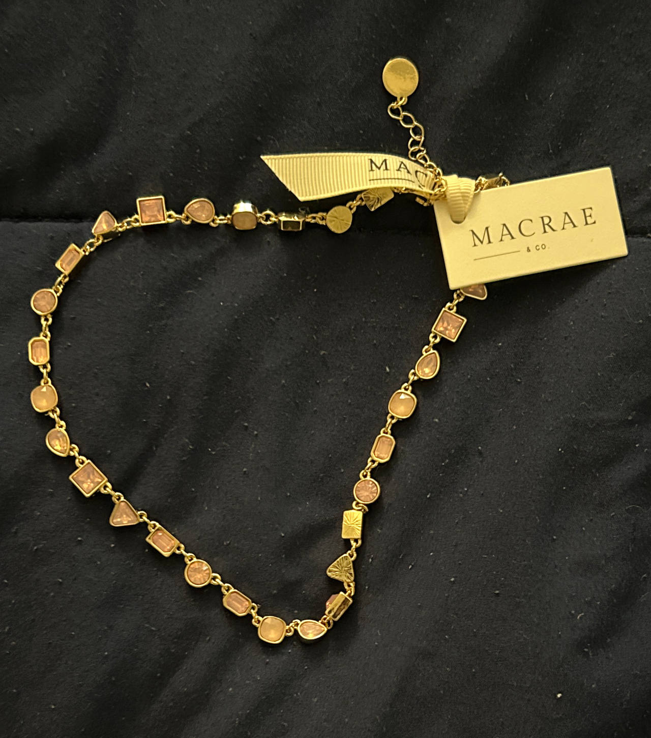 Macrae & Co. Geometric Crystal Necklace