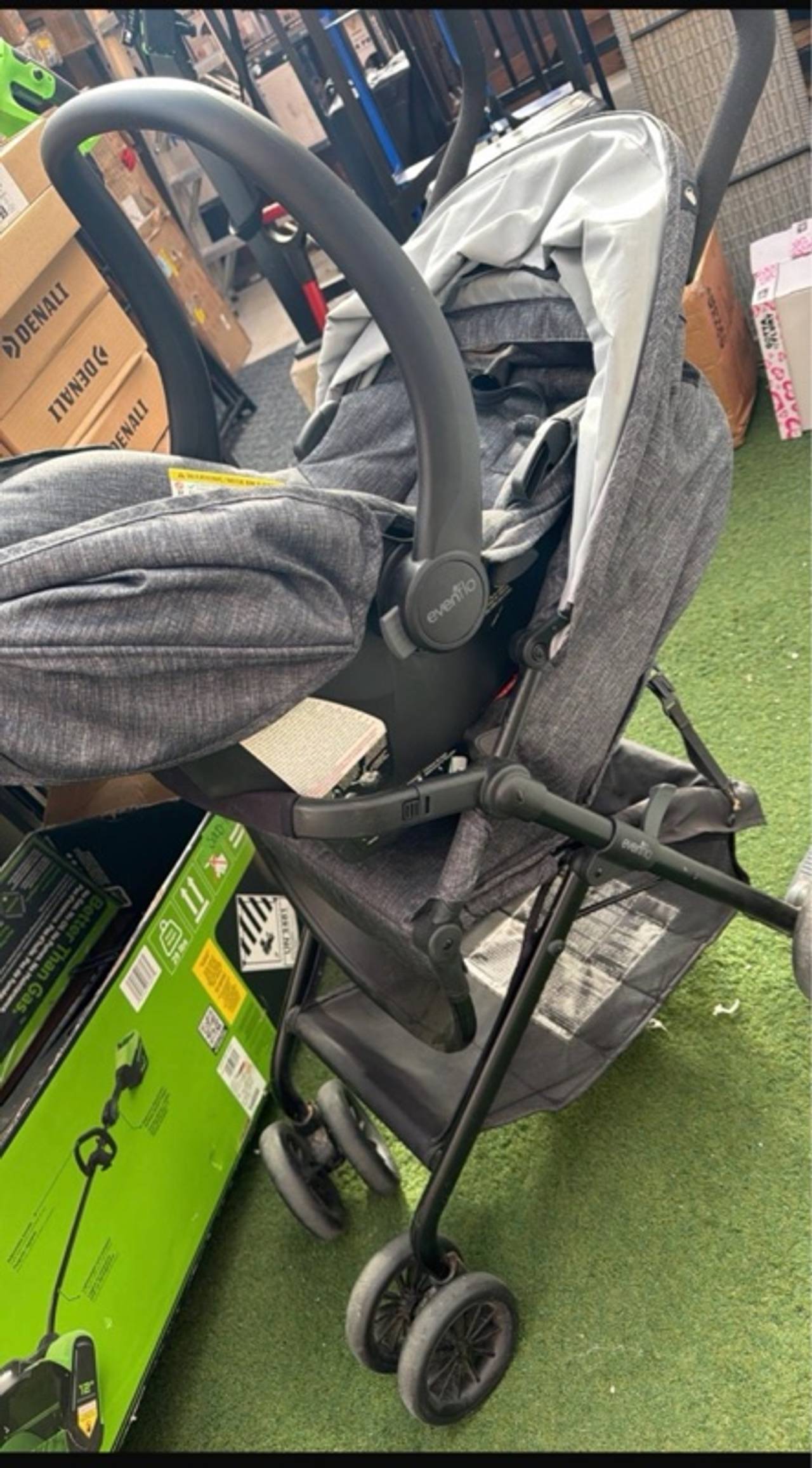Belecoo A8 2-Way 3-Position Foldable Stroller Grey