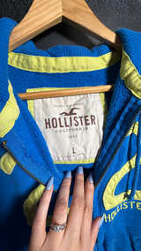 Hollister Blue Graphic Zip-Up Hoodie 22 - Image 2