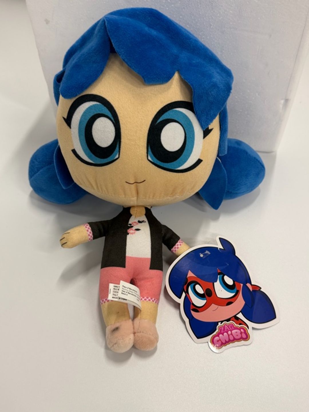 Miraculous Ladybug Zag Chibis Marinette Plush Toy 8-inch