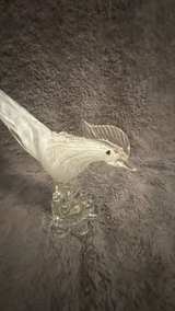 Murano Latticino Art Glass Pheasant Bird - Image 7