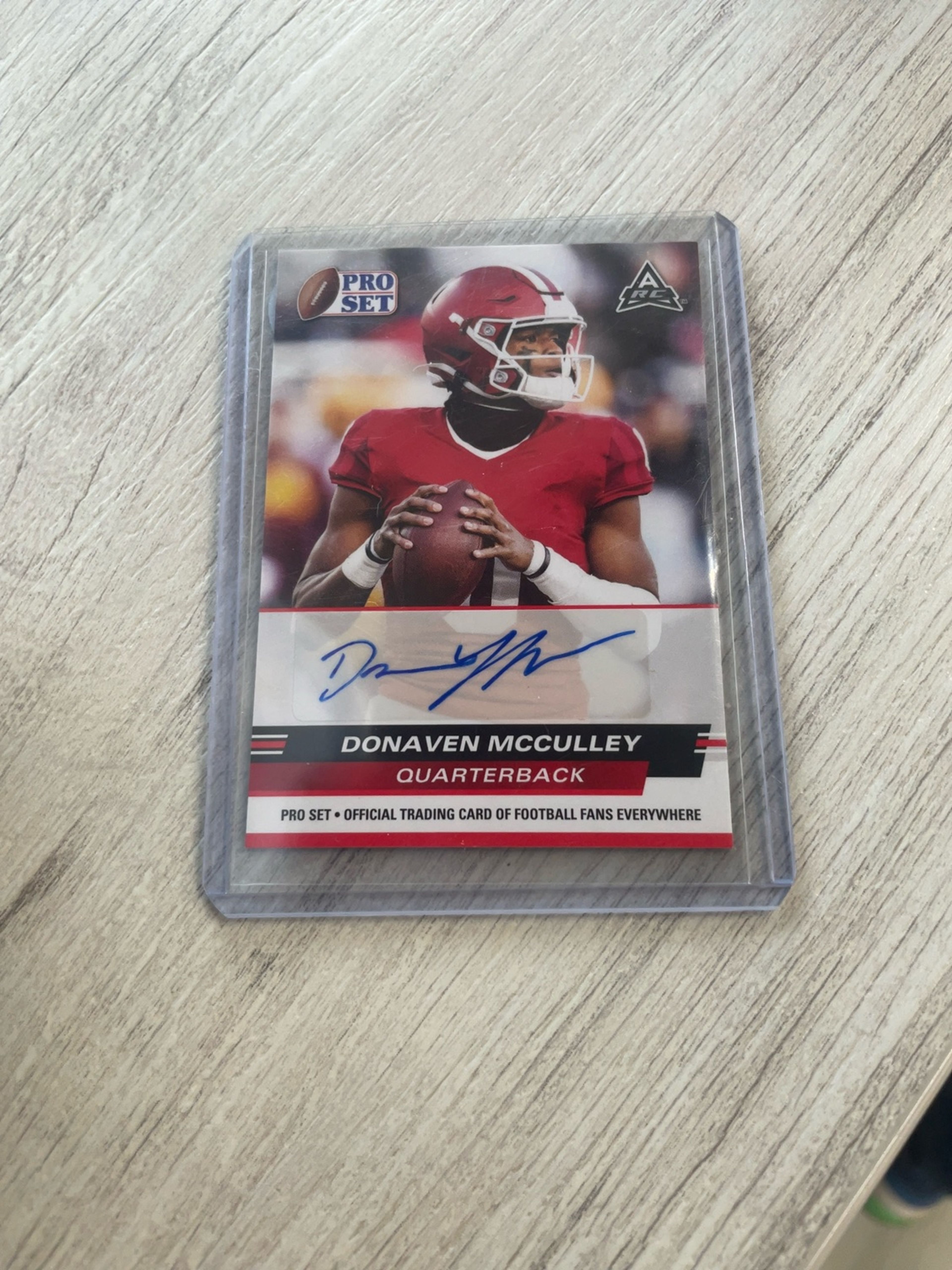 Leaf Donaven McCulley 2022 Pro Set Auto Rookie Card
